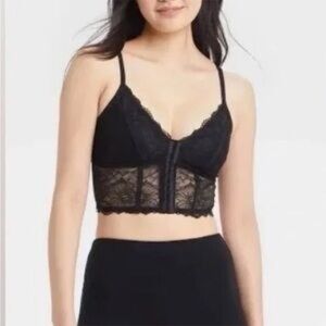 Colsie Black Lace Bralette